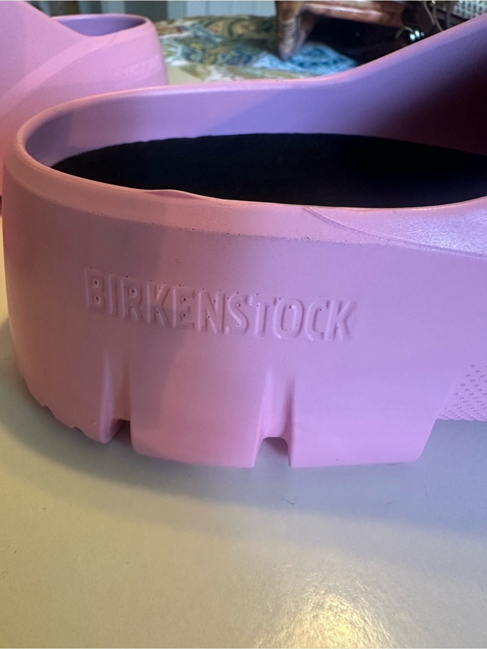 Birkenstock Fondant Pink Polyurethane Clogs Sz 40 L9 M7 - Picture 10 of 10